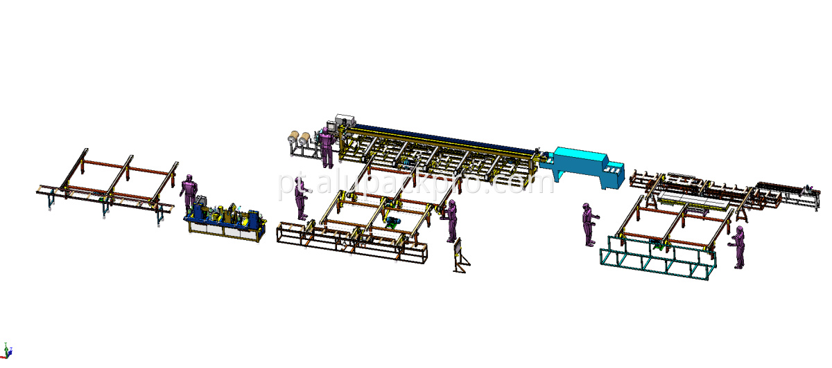 linha de produção automática de ensacamento de filme automatic film bagging production line
